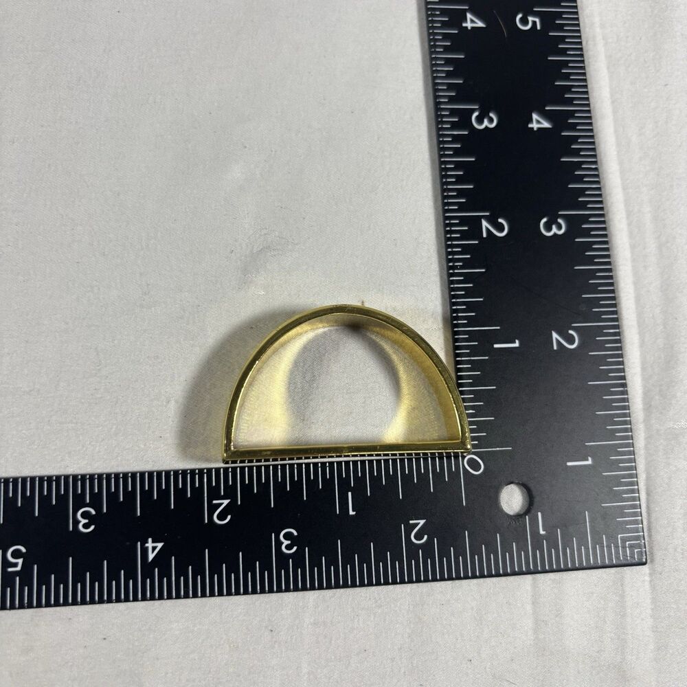 C&F Home Gold Semicircle Napkin Rings Set of 4 - Picture 4 of 4